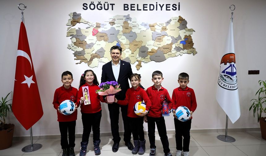 BAŞKAN DURGUT MİNİKLERLE BULUŞTU