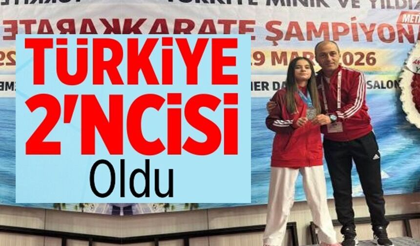 BİLECİKLİ SPORCU TÜRKİYE 2'NCİSİ OLDU