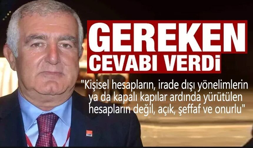 CHP'DE YAŞANAN FİRE SONRASI İL BAŞKANINDAN AÇIKLAMA