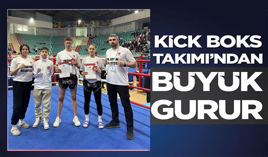 DİYARBAKIR'DA DÜZENLENEN KİCK BOKS ŞAMPİYONASINDA PAZARYERİ DAMGASI