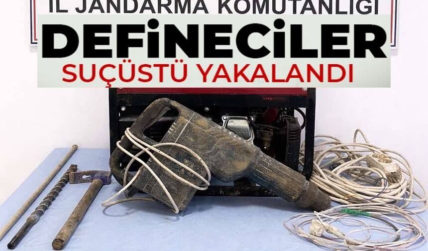 BİLECİK'TE DEFİNECİLER SUÇÜSTÜ YAKALANDI