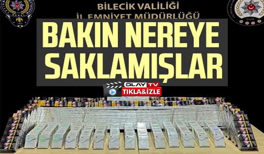 TIRIN GİZLİ BÖLGESİNE SAKLANMIŞ 846 PAKET KAÇAK SİGARA ELE GEÇİRİLDİ, 2 ŞÜPHELİ YAKALANDI