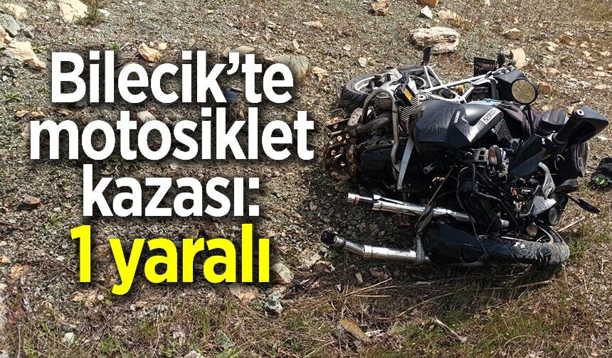 MOTOSİKLET KAZASI, 1 YARALI