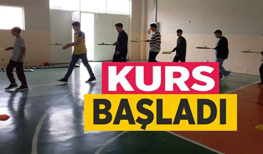 KORT TENİSİ KURSU BAŞLADI
