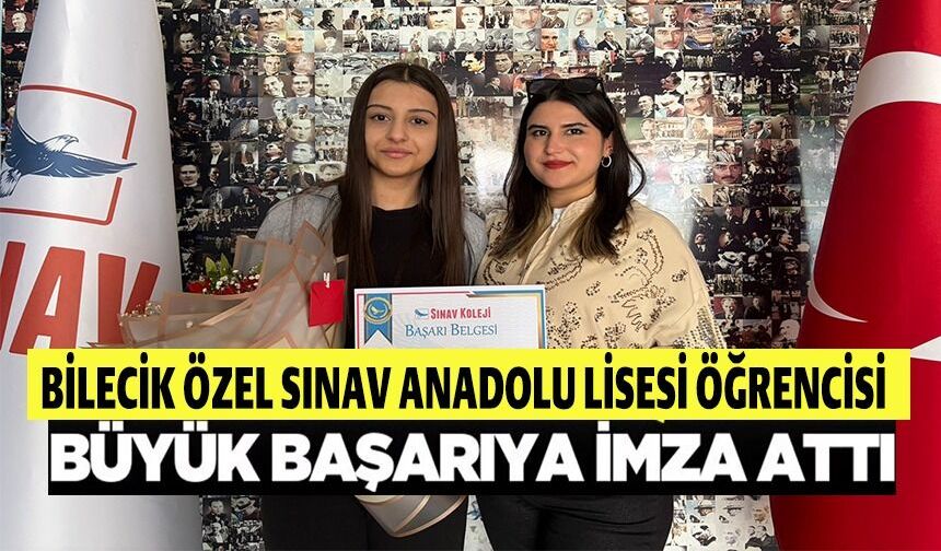 BİLECİK ÖZEL SINAV ANADOLU LİSESİ ÖĞRENCİSİ KANADA YOLCUSU!