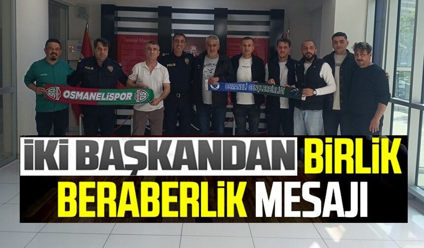 TARİHİ DERBİ ÖNCESİ BİRLİK, BERABERLİK VE GÜVENLİK ADINA İKİ CAMİA BİR ARAYA GELDİ