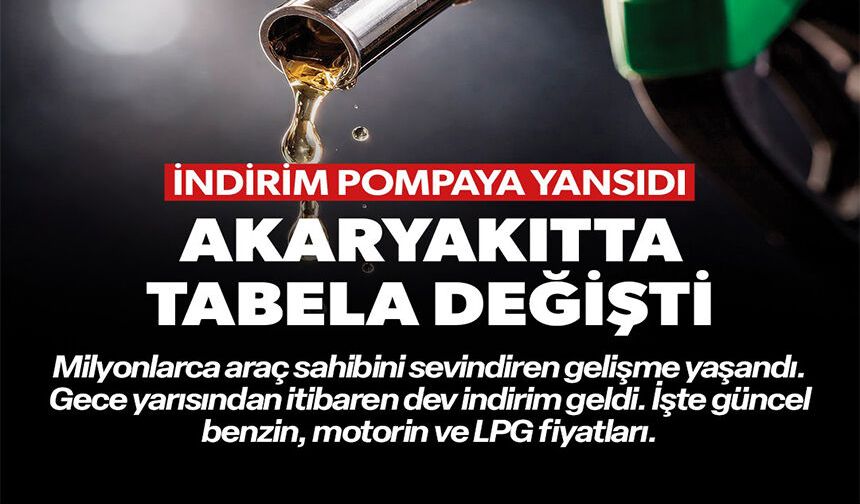 AKARYAKITTA TABELA DEĞİŞTİ