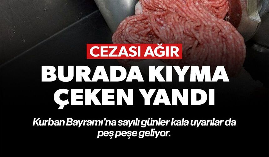 BURADA KIYMA ÇEKEN YANDI