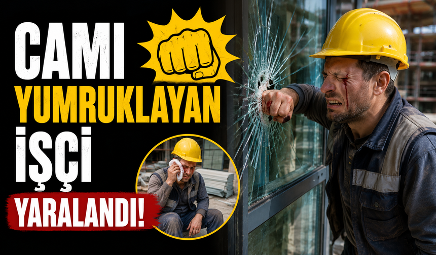 CAMI YUMRUKLAYAN İŞÇİ YARALANDI