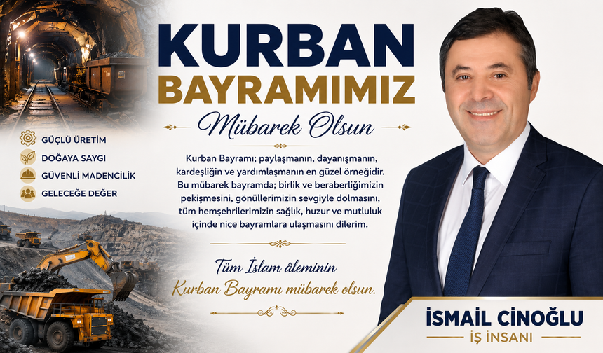 İSMAİL CİNOĞLU'NDAN KURBAN BAYRAMI MESAJI