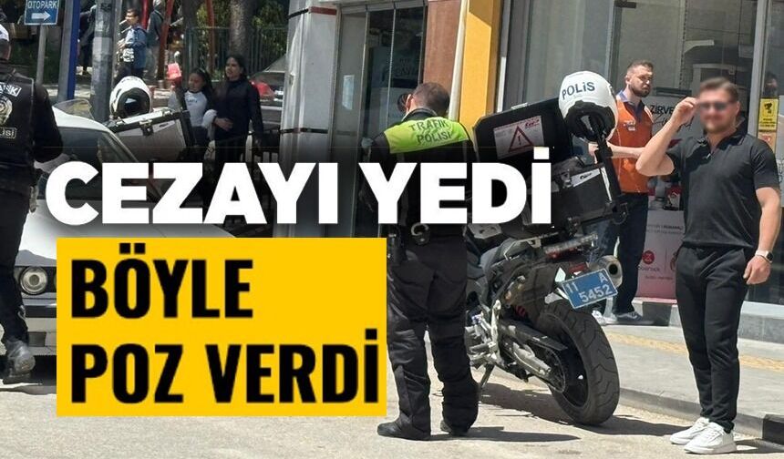21 BİN TL CEZA YEDİ, GÜLEREK POZ VERDİ