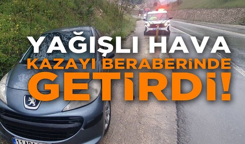 YAĞIŞLI HAVA KAZAYI DA BERABERİNDE GETİRDİ