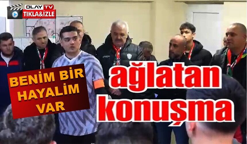 ŞAMPİYONLUK MAÇI ÖNCESİ TAKIM KAPTANINDAN AĞLATAN KONUŞMA