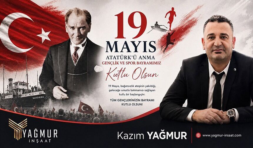 19 MAYIS ATATÜRK'Ü ANMA GENÇLİK VE SPOR BAYRAMI KUTLU OLSUN