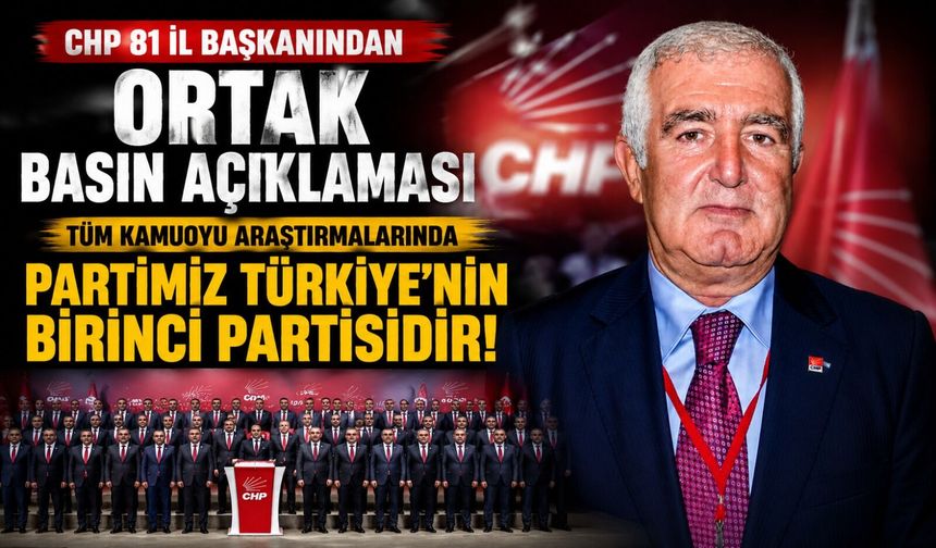İL BAŞKANI ÖZDEMİR’DEN ORTAK AÇIKLAMA