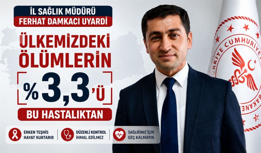 İL MÜDÜRÜ DAMKACI, "HİPERTANSİYONU BİRLİKTE KONTROL EDELİM" ÇAĞRISI YAPTI