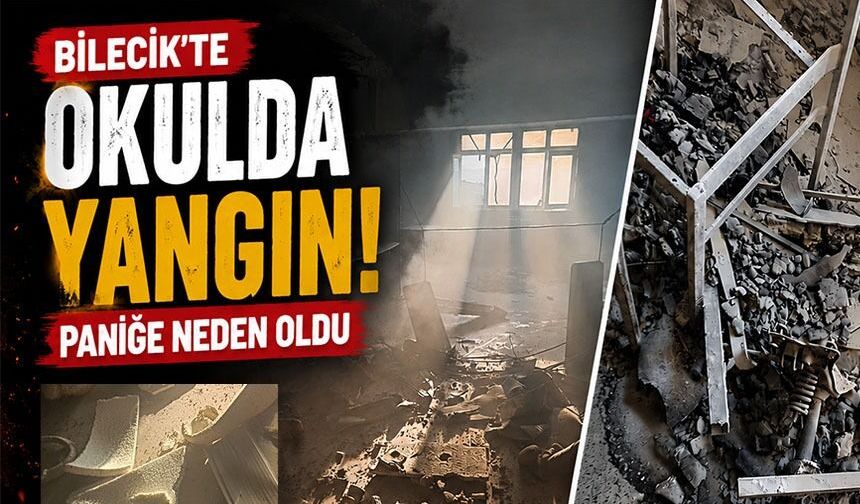 OKULDA ÇIKAN YANGIN PANİĞE NEDEN OLDU