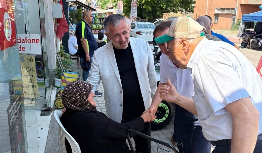 BAŞKAN YILDIRIM VATANDAŞ VE ESNAFLA BULUŞTU