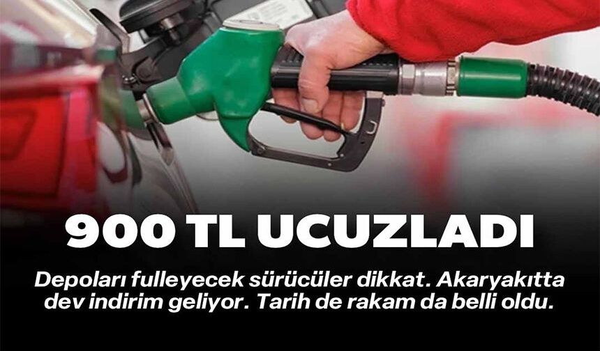 900 TL UCUZLADI
