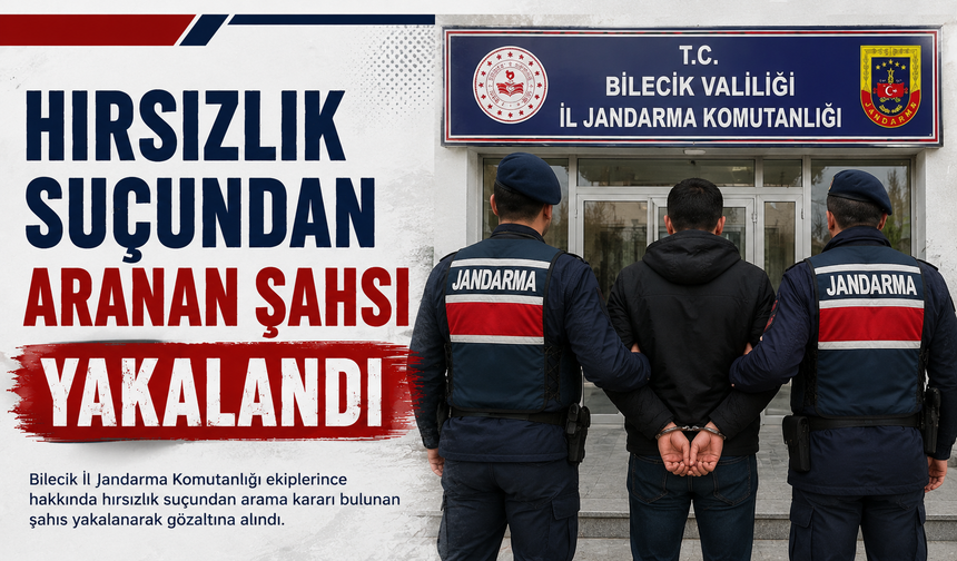 HIRSIZLIK SUÇUNDAN ARANAN ŞAHSI YAKALANDI