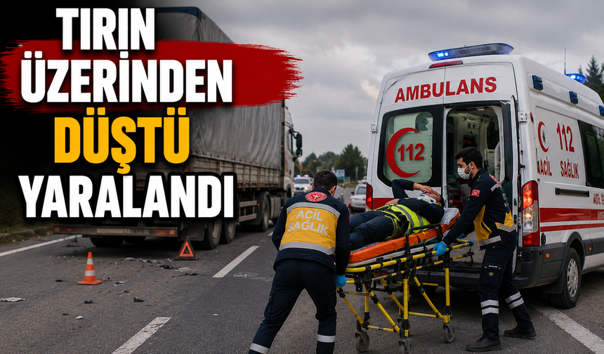 2 METRE YÜKSEKLİKTEN DÜŞEN İŞÇİ YARALANDI