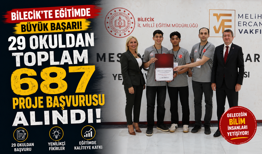 "MESLEĞİN YILDIZLARI" PROJESİNDE 29 OKULDAN TOPLAM 687 PROJE BAŞVURUSU ALINDI