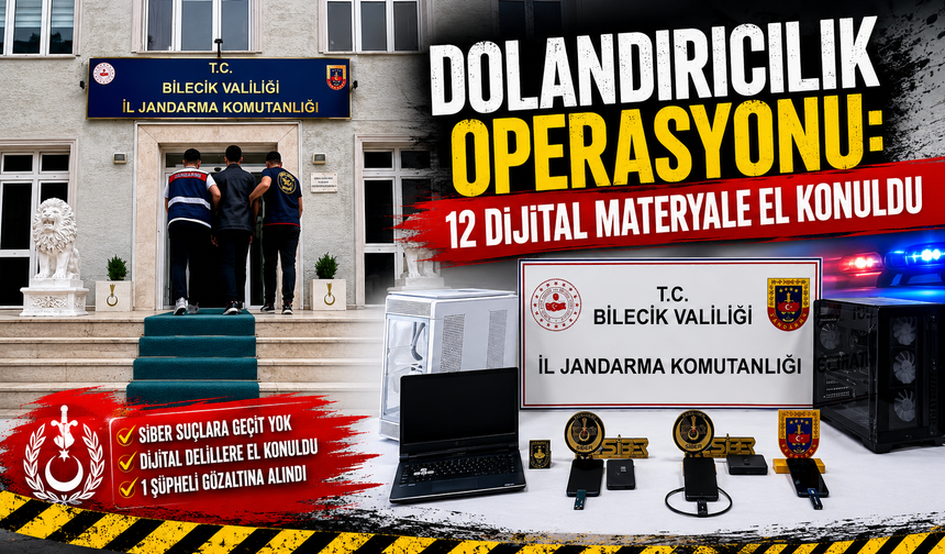 DOLANDIRICILIK OPERASYONU: 12 DİJİTAL MATERYALE EL KONULDU