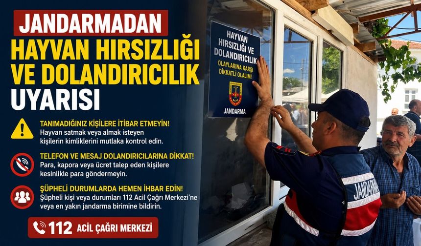 HAYVAN HIRSIZLIĞI VE DOLANDIRICILIK UYARISI