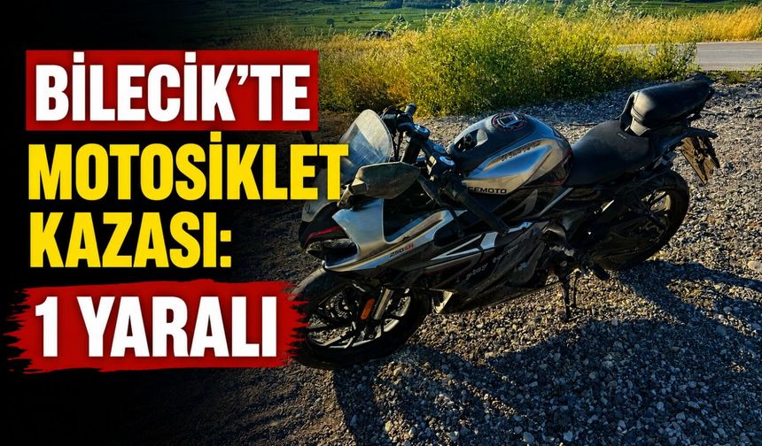 MOTOSİKLET KAZASI: 1 YARALI