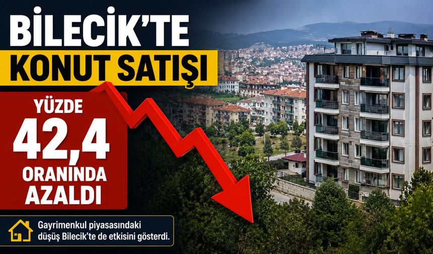 KONUT SATIŞI YÜZDE 42,4 ORANINDA AZALDI