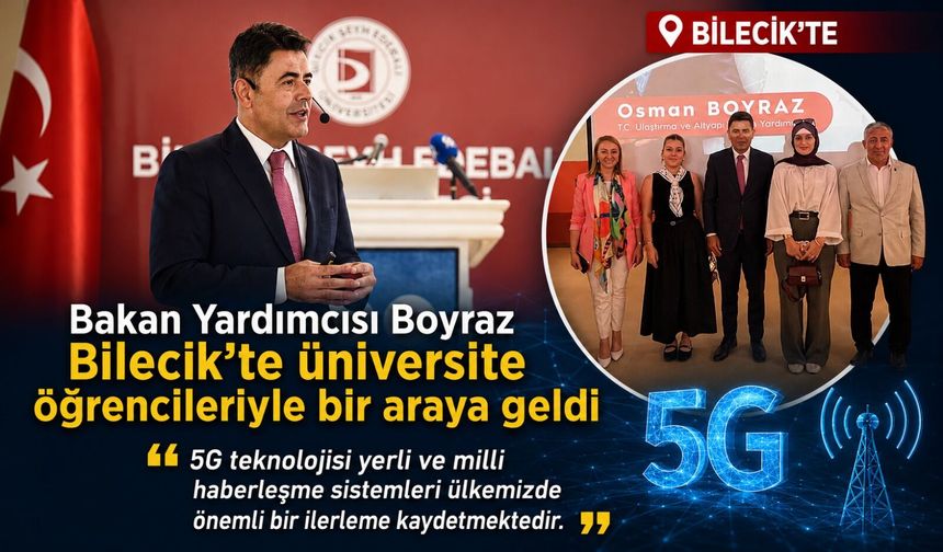 BAKAN YARDIMCISI BOYRAZ: "5G TEKNOLOJİSİ YERLİ VE MİLLİ HABERLEŞME SİSTEMLERİ ÜLKEMİZDE ÖNEMLİ BİR İLERLEME KAYDETMEKTED