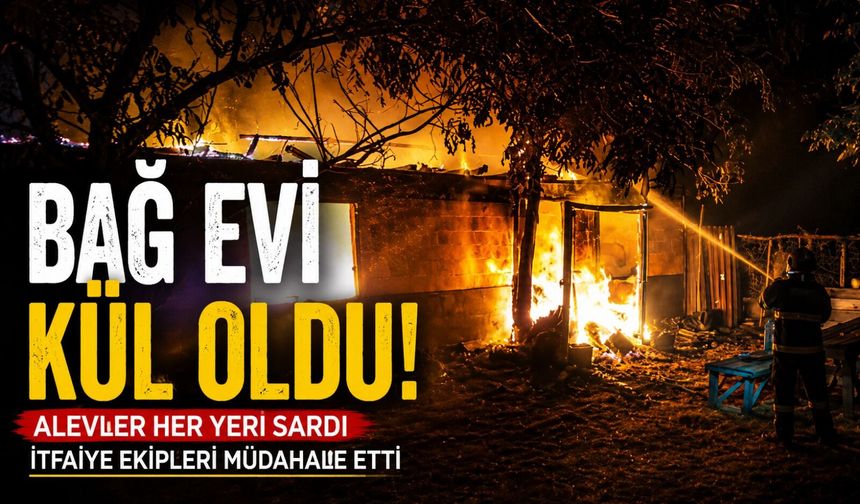 BAHÇE FIRININDAKİ ATEŞ BAĞ EVİNE SIÇRADI
