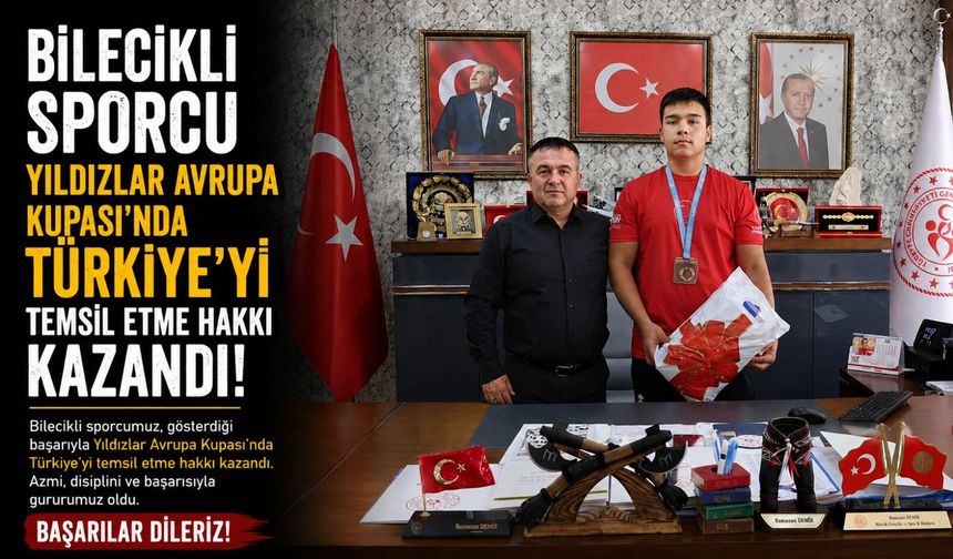 BİLECİKLİ SPORCU AVRUPA KUPASI BİLETİNİ ALDI