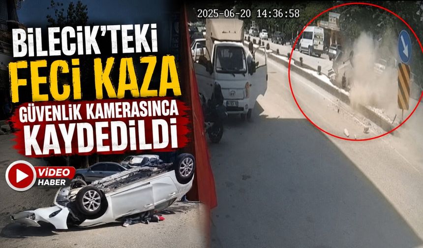 FECİ KAZA GÜVENLİK KAMERASINCA KAYDEDİLDİ