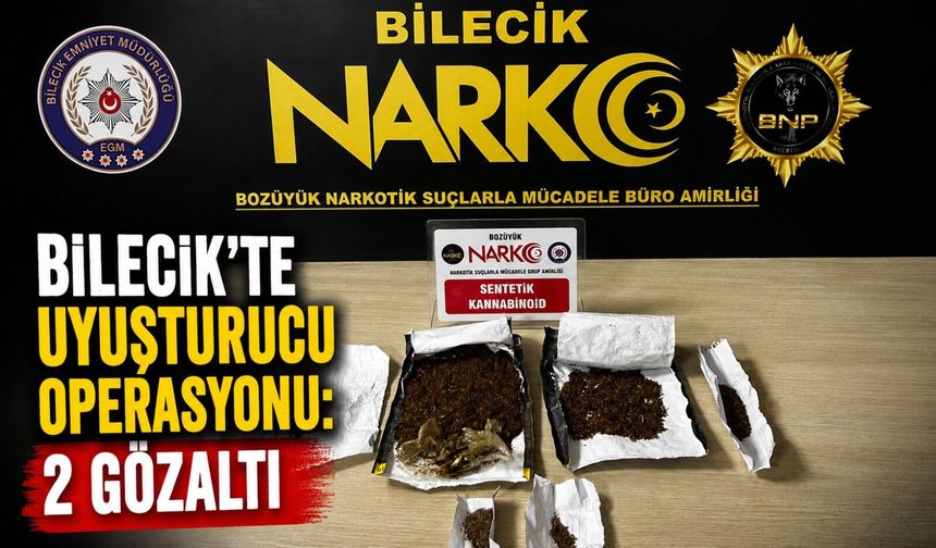 UYUŞTURUCU OPERASYONU: 2 GÖZALTI