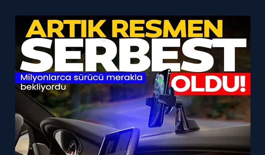 ARTIK RESMEN SERBEST OLDU
