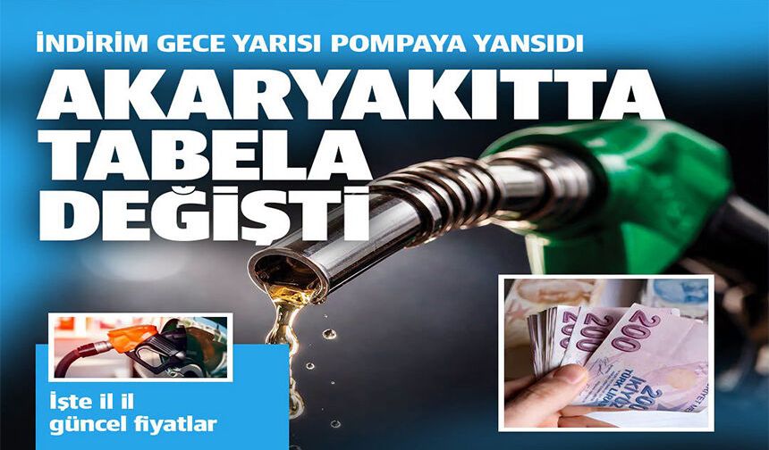 AKARYAKITTA TABELA DEĞİŞTİ