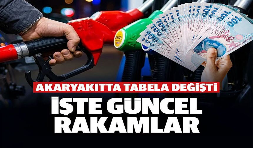 AKARYAKITTA TABELA DEĞİŞTİ