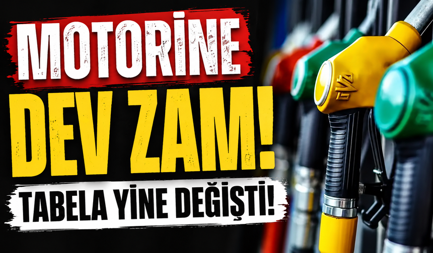 MOTORİNE ZAM GELDİ, TABELA YİNE DEĞİŞTİ