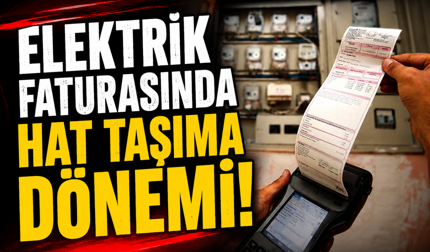 ELEKTRİK FATURASINDA HAT TAŞIMA DÖNEMİ