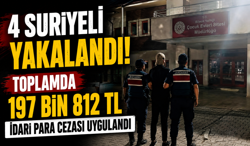 İKAMET İZNİ, GEÇİCİ KORUMA KİMLİK BELGESİ BULUNMADIĞI HALDE SEYAHAT EDEN 4 SURİYELİ YAKALANDI
