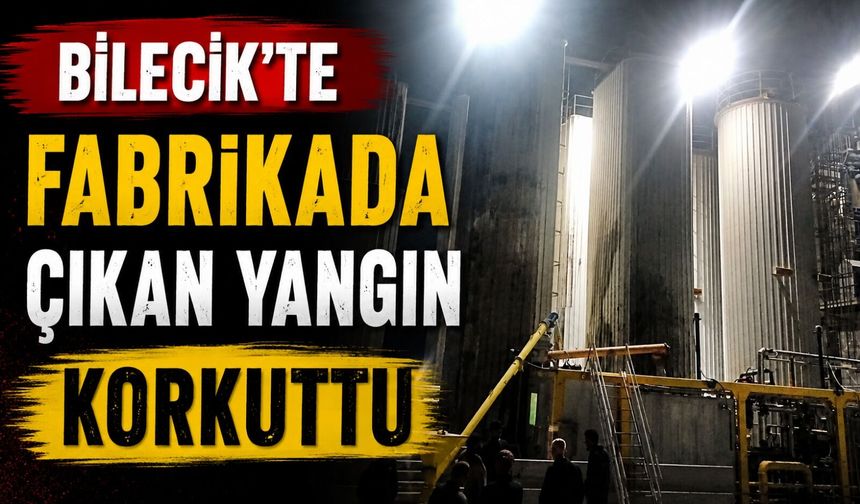 FABRİKADA ÇIKAN YANGIN KORKUTTU