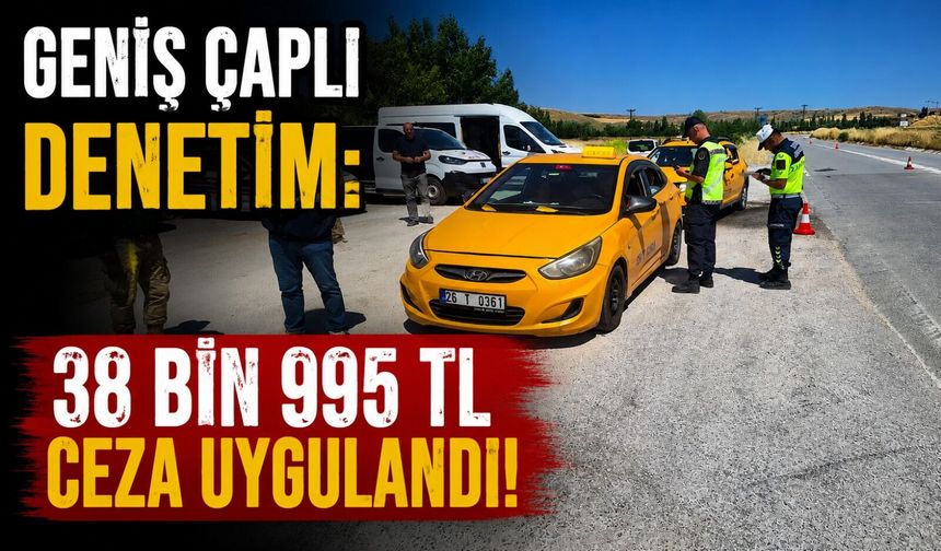 JANDARMADAN GENİŞ ÇAPLI DENETİM: 38 BİN 995 TL CEZA UYGULANDI