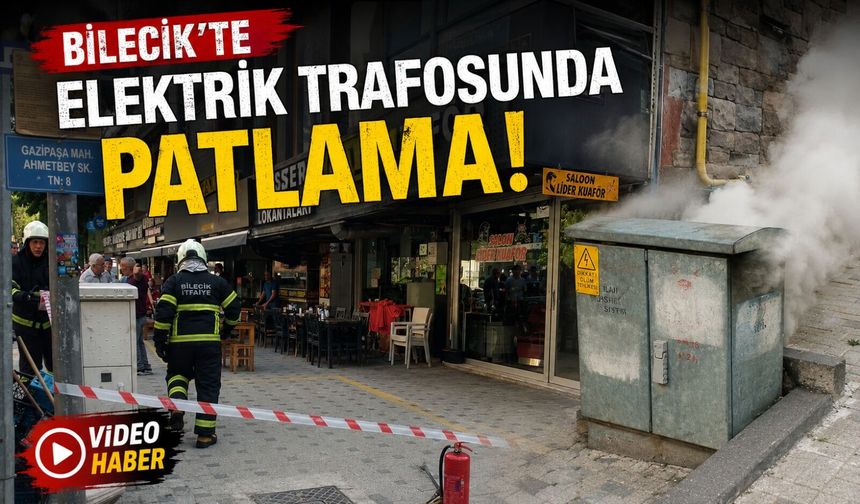 ELEKTRİK TRAFOSUNDA PATLAMA