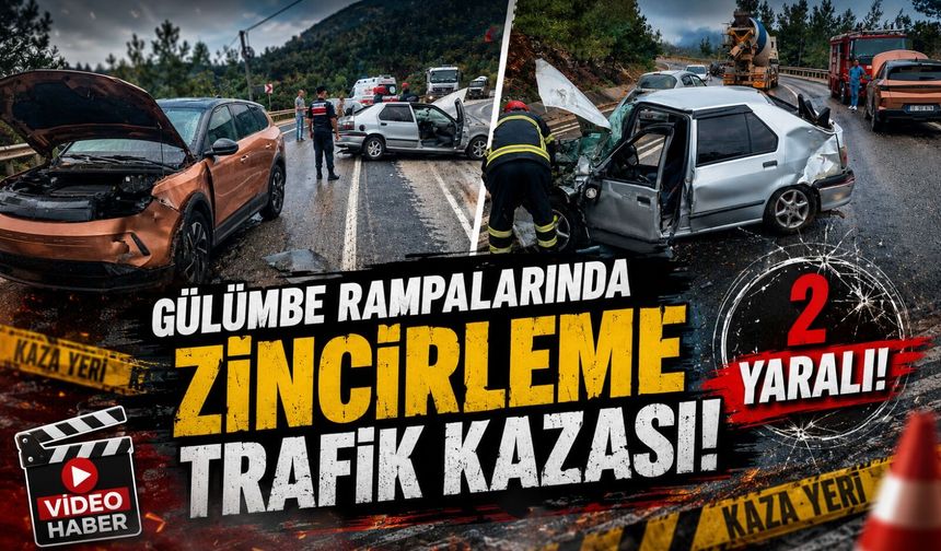 BİLECİK'TE ZİNCİRLEME KAZA: 2 YARALI