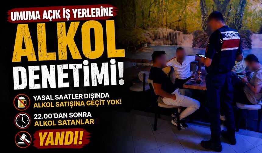UMUMA AÇIK İŞ YERLERİNE ALKOL DENETİMİ