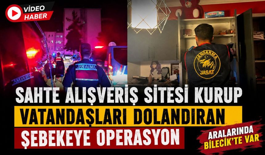 SAHTE ALIŞVERİŞ SİTESİ KURUP VATANDAŞLARI DOLANDIRAN ŞEBEKEYE OPERASYON