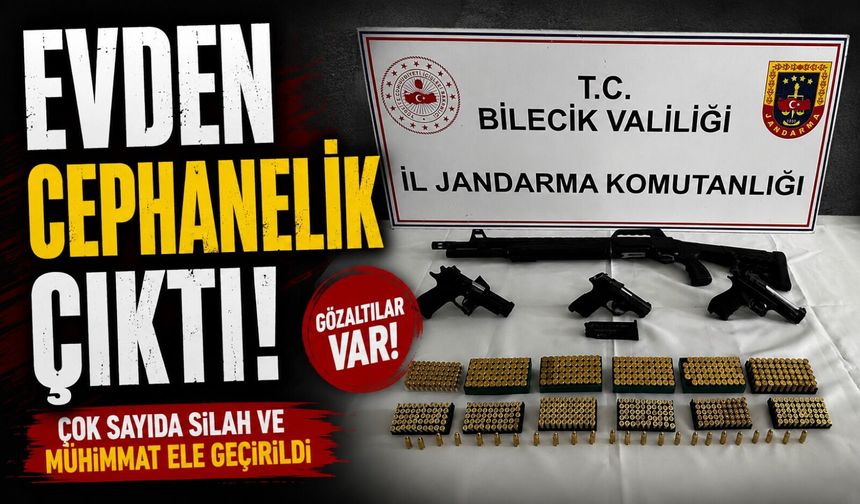 EVDEN CEPHANELİK ÇIKTI