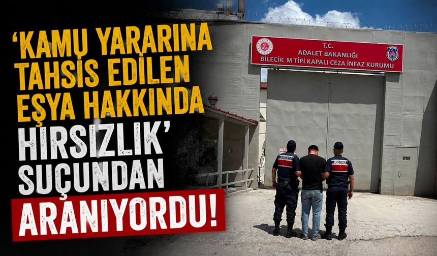 3 YIL 9 AY HAPİS CEZASI BULUNAN ŞAHIS YAKALANDI