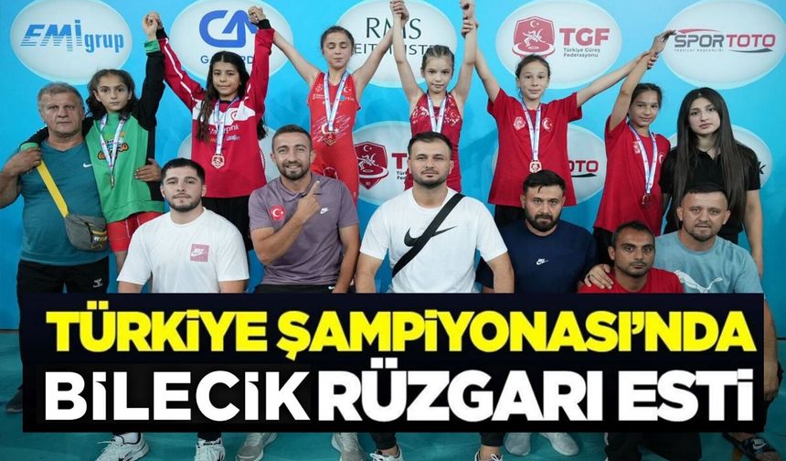 BİLECİKLİ GÜREŞÇİLERDEN TÜRKİYE ŞAMPİYONASI'NDA BÜYÜK BAŞARI
